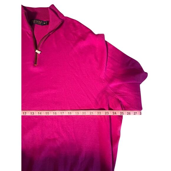 Polo Golf Ralph Lauren Fuchsia Half Zip Knit Pullover XXL - Picture 3 of 4